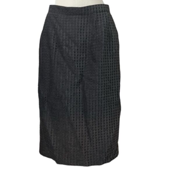 Vintage Carlisle charcoal gray pencil skirt size 6 EUC - Picture 1 of 8